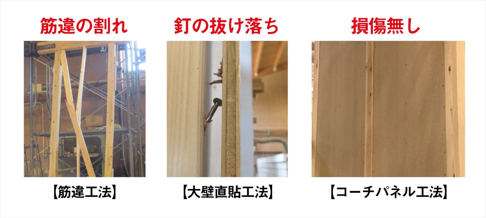 パネルの振動実験結果